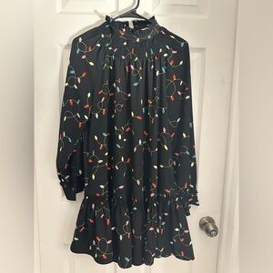 kate spade New York Black Dress with Christmas lights size xs NWT!